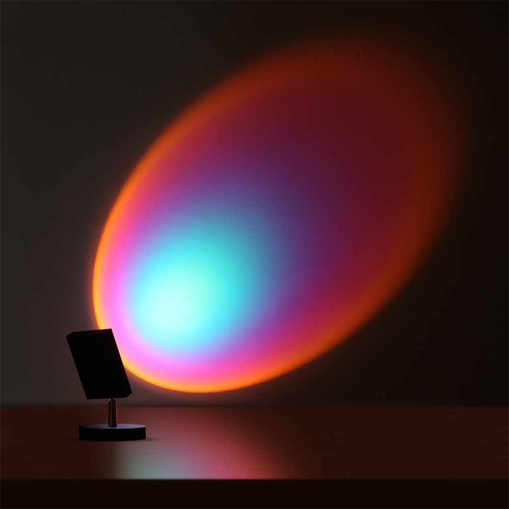 GlowBright – Retro-Sonnenuntergang-Tischlampe