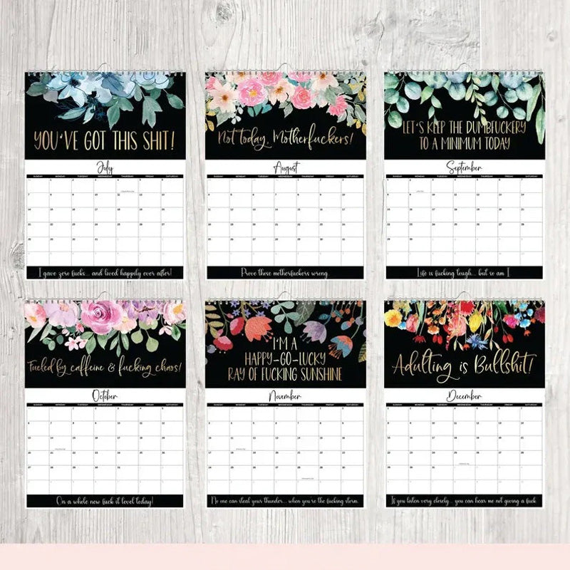 Frendorf | 2025 Kalender für müde Mütter – Lustiges Design, Mentale Gesundheitstipps, Großzügige Datumsfelder