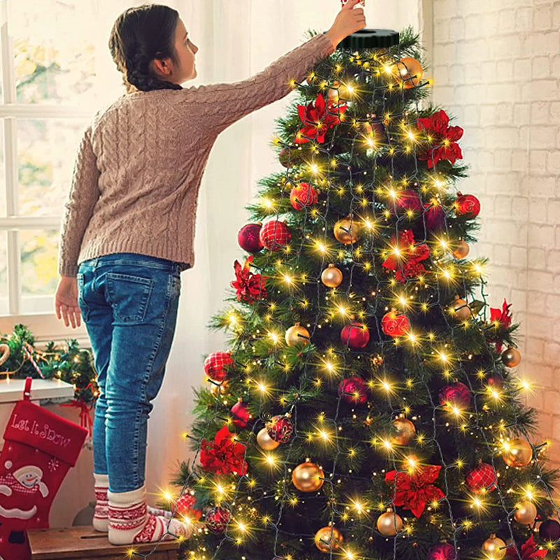 Frendorf | Weihnachtsbaum Wasserfalllichter mit Ring