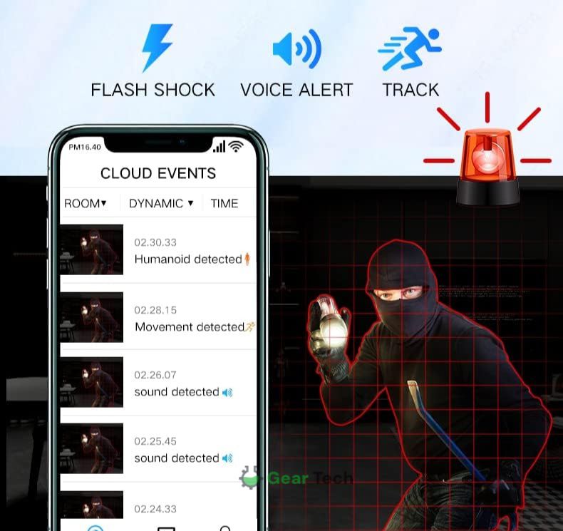 Frendorf | 1080P Drahtlose WiFi Sicherheitskamera | Wetterfest, App-gesteuert & Ideal für Innen- und Außenüberwachung | Kleine Schaltungs Kamera