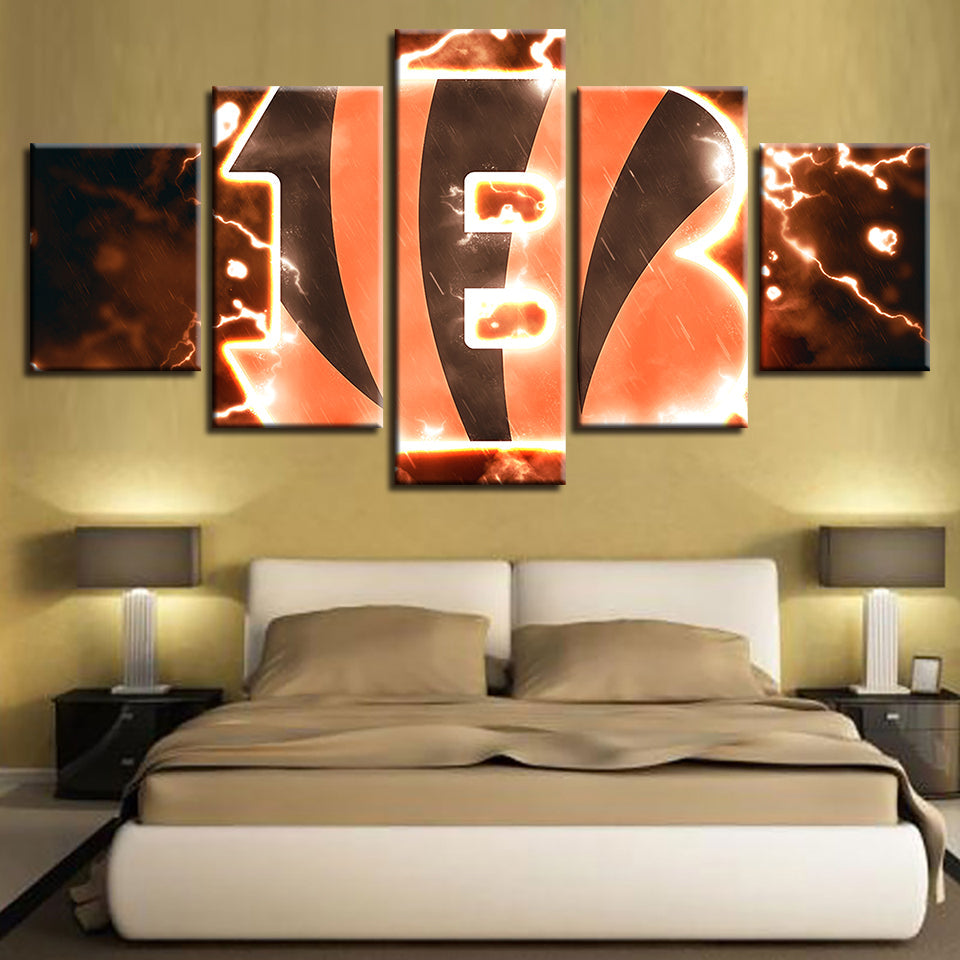 Cincinnati Bengals 5 Teiliges-Canvas Wandkunst Gemälde