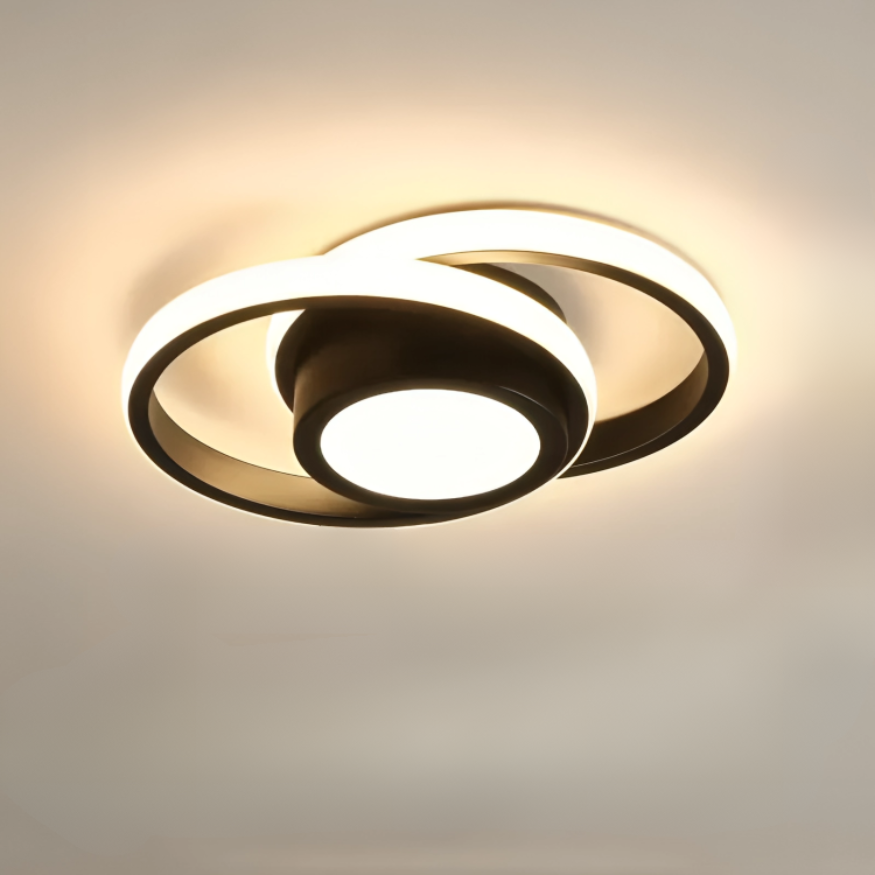 Duo - Moderne LED-Deckenlampe mit 2 Ringen