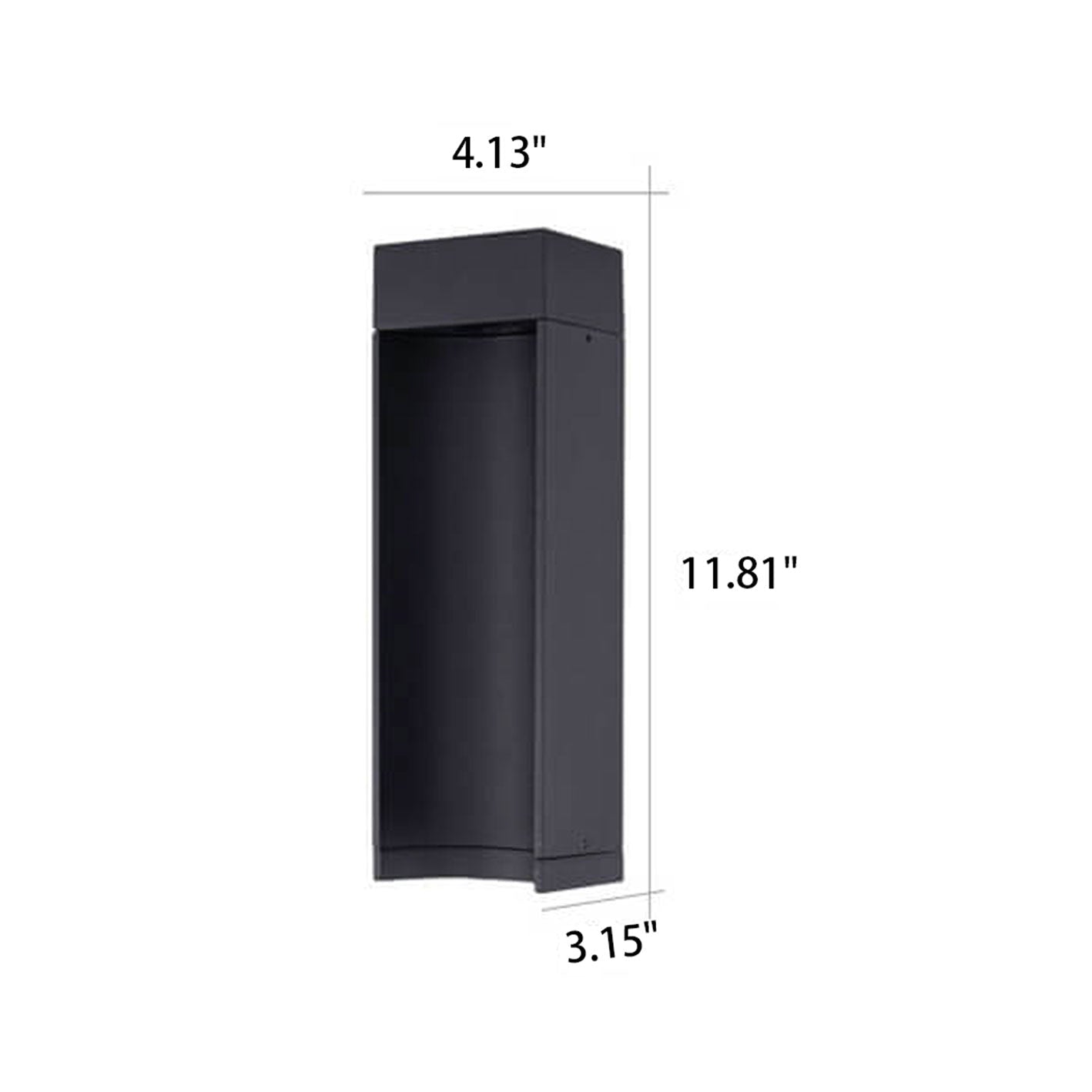 Frendorf | LumiPath Modern Square LED Gartenlampe | Aluminium | Outdoor Wegeleuchte | Energiesparend