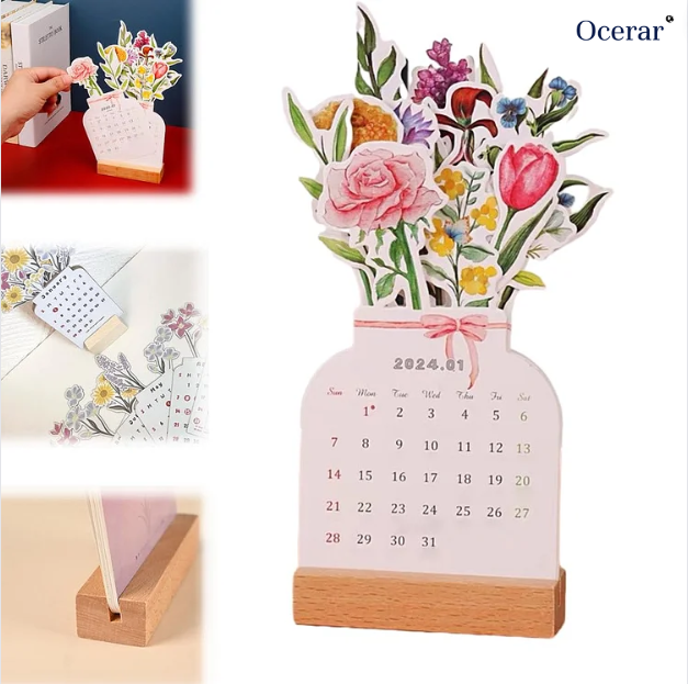 Frendorf | Bloomy - 2024 Blühende Blumen Tischkalender