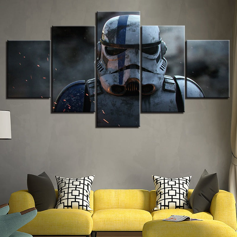 Stormtrooper Star Wars - 5 Teile Canvas Wandkunst - Hochauflösender Druck