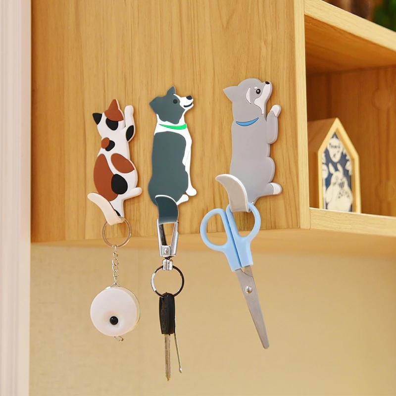 Frendorf | HookyPets Klebehaken im Tierdesign | Vielseitige Wand- & Kühlschrankhaken | Praktisch & Dekorativ