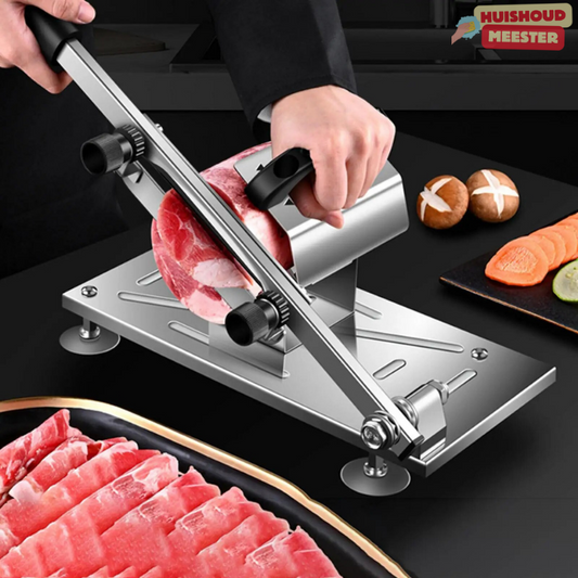 KitchenSlicer – Professionelle Schneidemaschine für Zuhause | Einstellbare Klinge, langlebiger Edelstahl