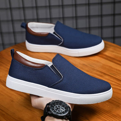 Slip-On-Schuhe aus Segeltuch für Herren