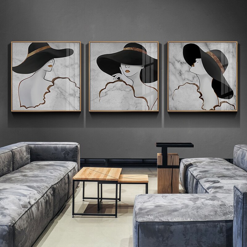 Fashionista - Leinwand Wandkunst Gemälde