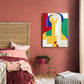 Figur Familie - Leinwand Wandkunst Malerei