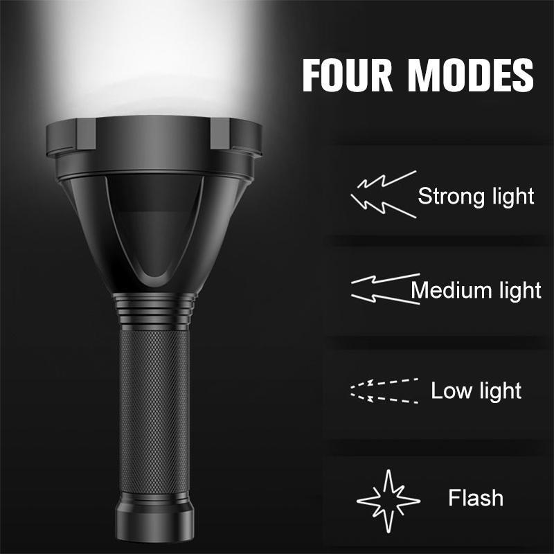 Frendorf | 30000-5000 Lumen Hochleistungs-LED-Taschenlampe, wasserdicht