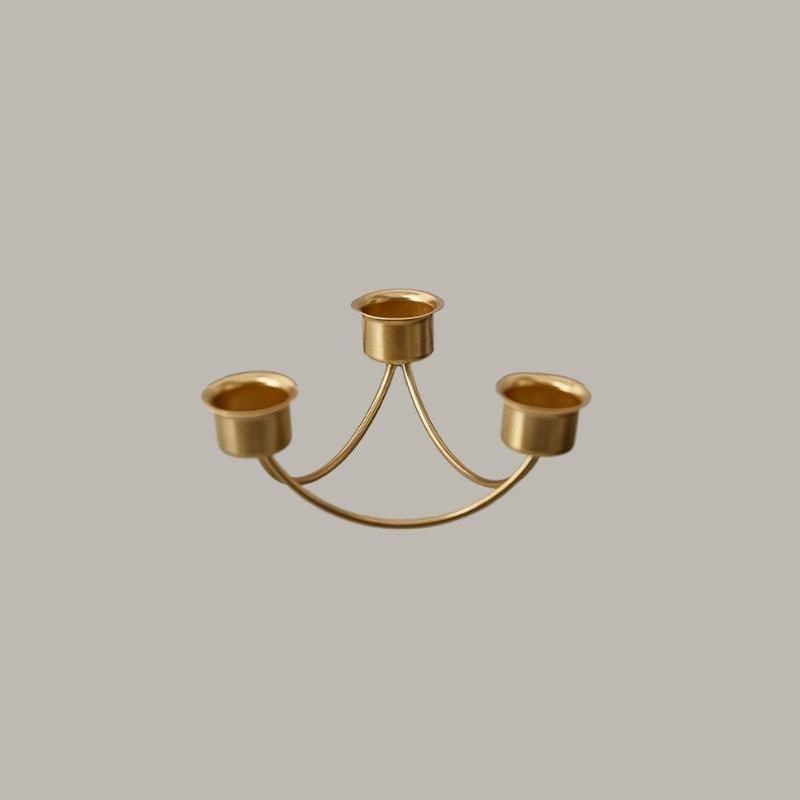 Frendorf | CandleLuxe Metall Kerzenhalter & Kandelaber | Modernes Design | In Gold & Schwarz erhältlich