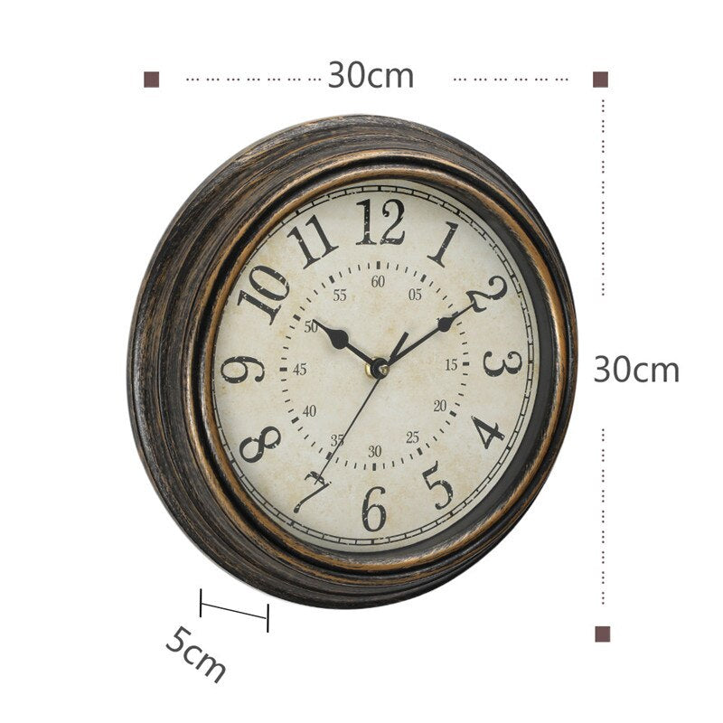 Frendorf | Rustik Vintage Holzwanduhr – Klassische Eleganz für Ihr Zuhause