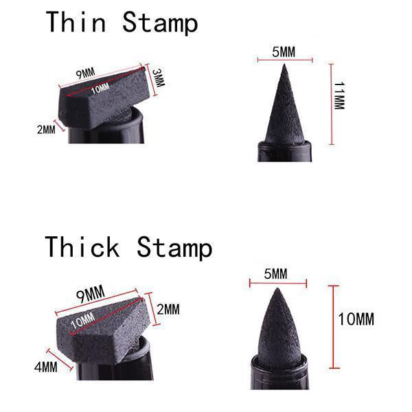 Frendorf | 2 in 1 Flüssig-Eyeliner mit Flügelstempel