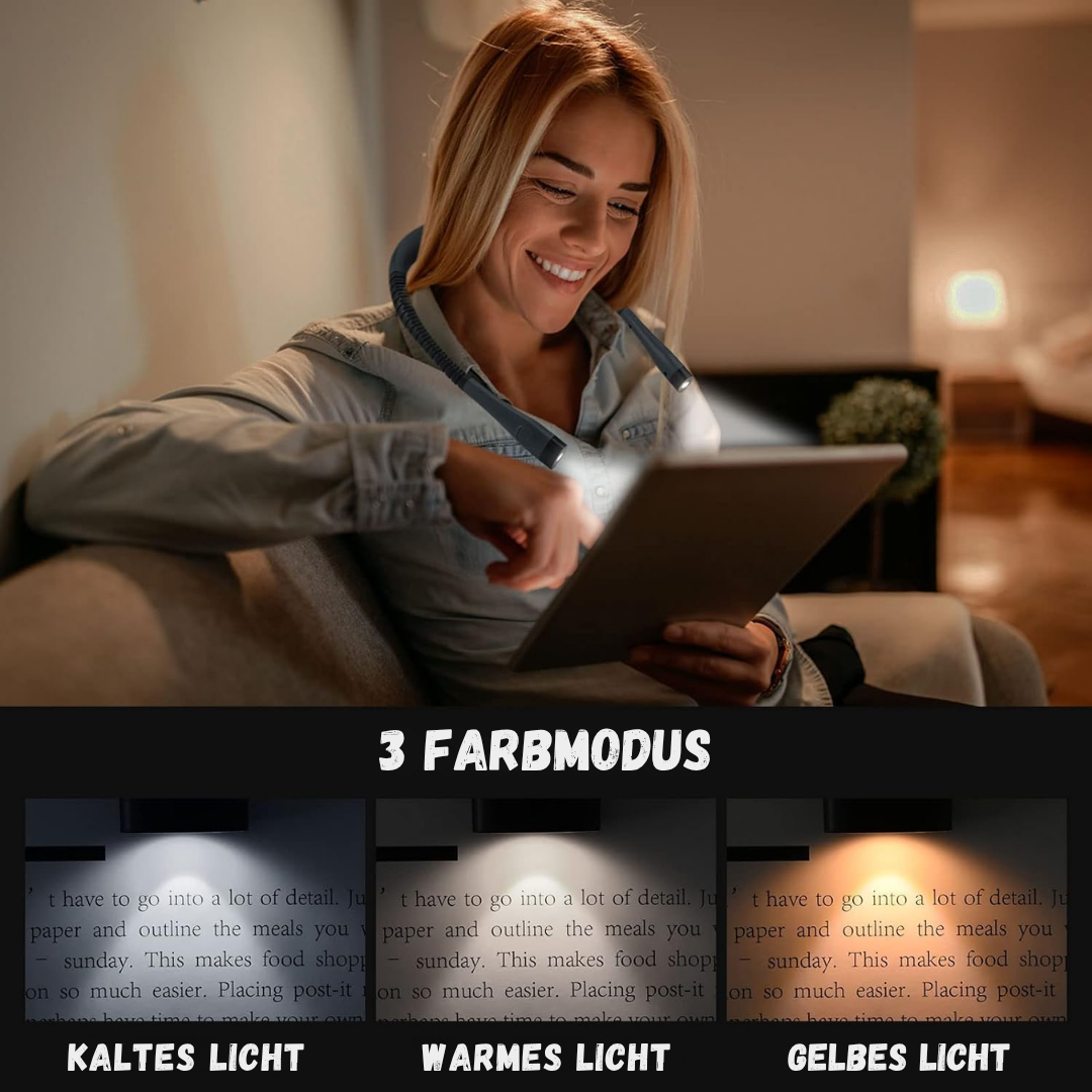 Frendorf |  NeckGlow - Flexibles Leselicht für den Nacken