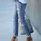 Frendorf | Comfort Stretch: Damen Slim-Fit Ripped Jeans mit ausgefransten Kanten