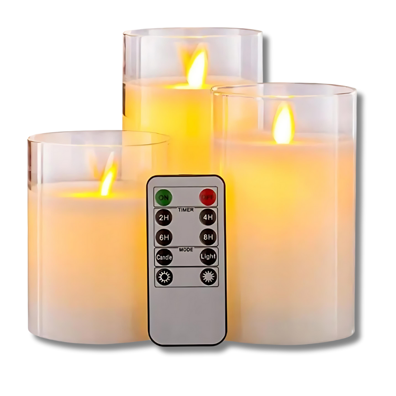 Frendorf | Elektrische Kerzen | 3 einstellbare LED-Lichter