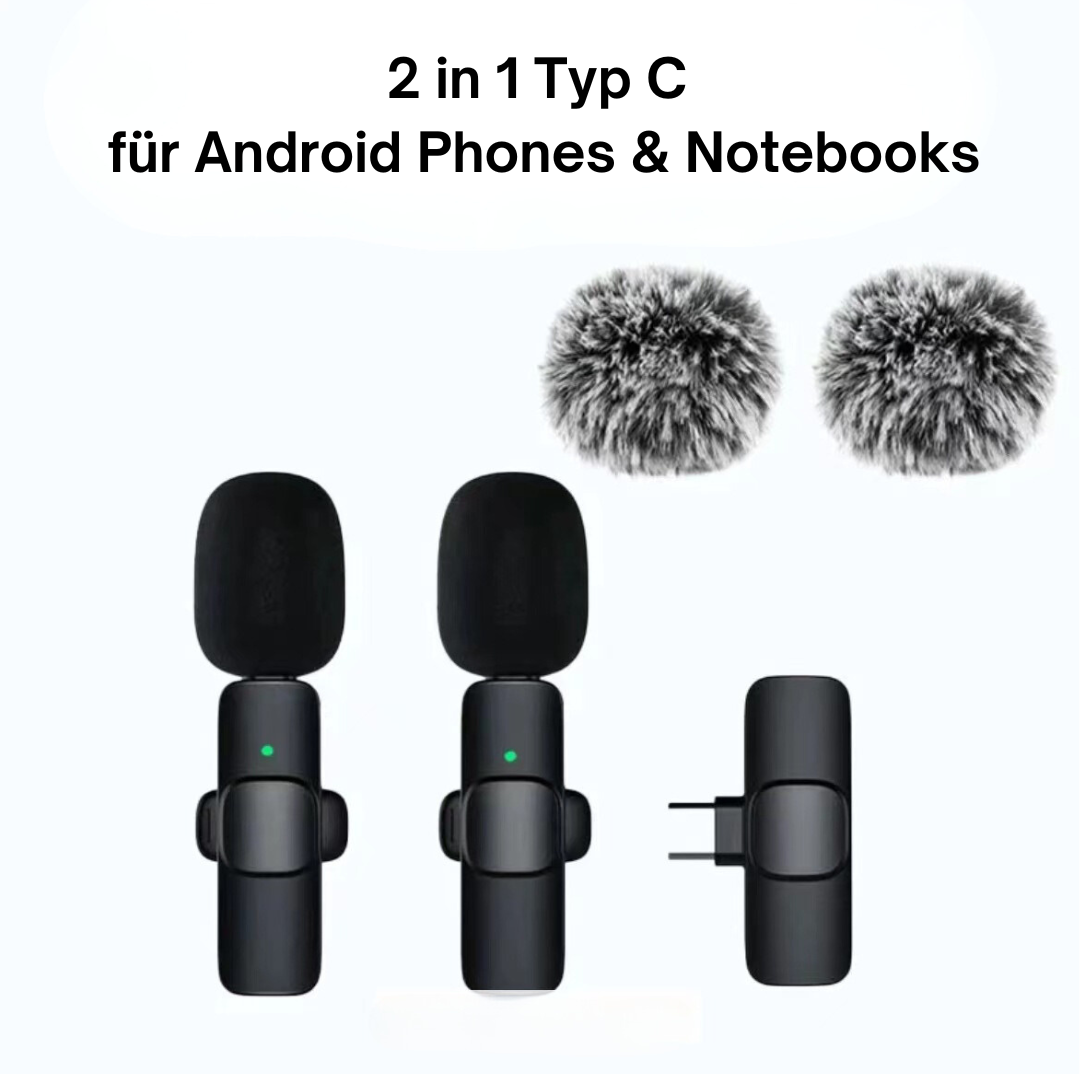 Frendorf | Kabelloses mini Ansteckmikro für IOS & Android