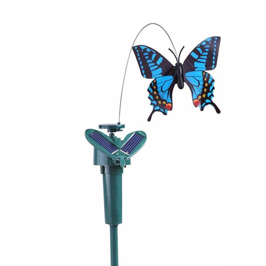 Solarbetriebener tanzender Kolibri und Schmetterling