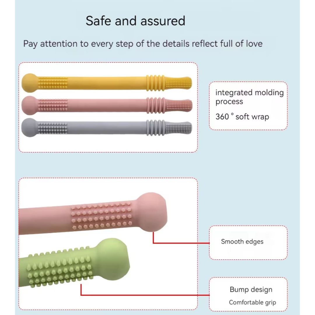 Frendorf | Beißröhrchen für Babys – Wiederverwendbar Silikon Zahnungshilf