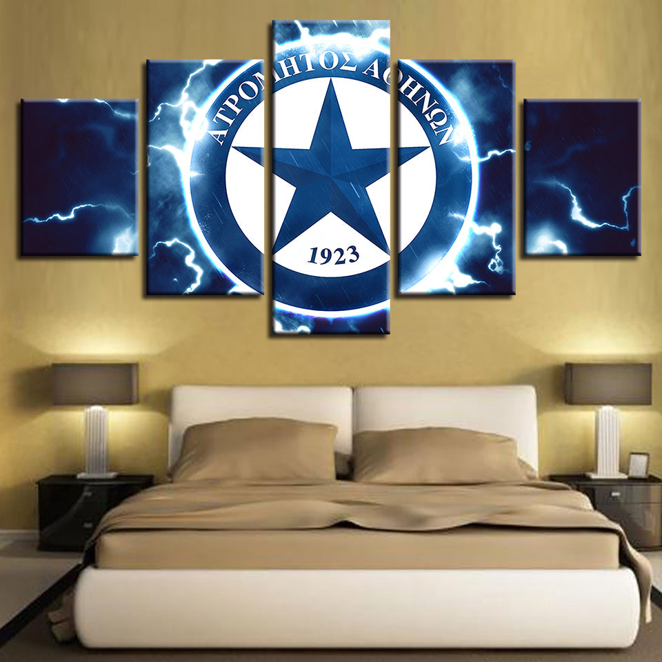 Electric Star Logo 5 Teile - Leinwand Wandkunst Malerei