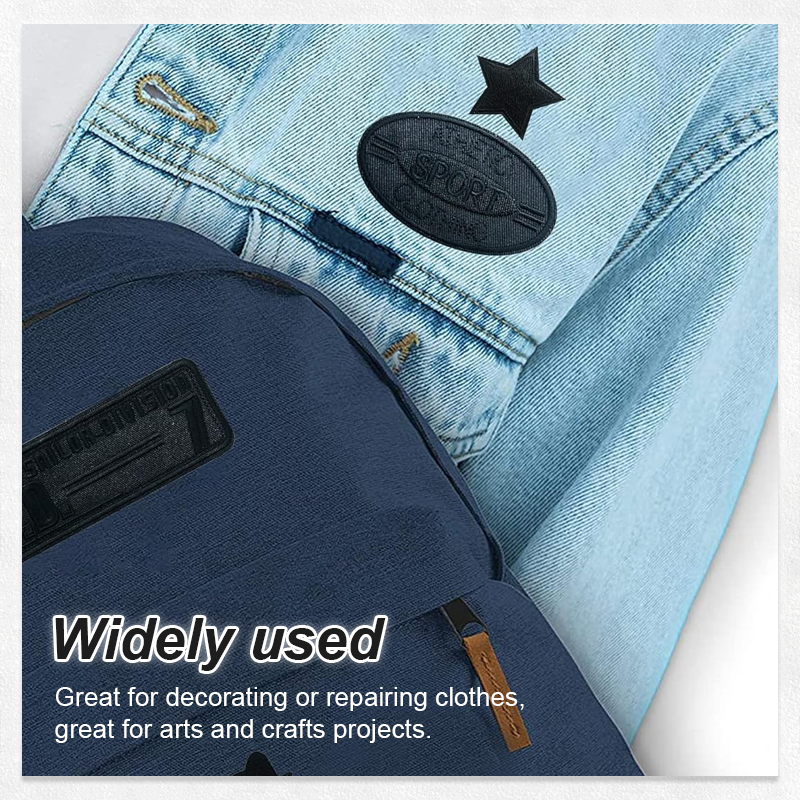 Frendorf | Nahtlose selbstklebende bestickte Patches für Kleidung | Waschbar & vielseitig