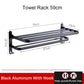 Frendorf | Einfache Organizer Badezimmer Aluminium Faltbarer Handtuchhalter
