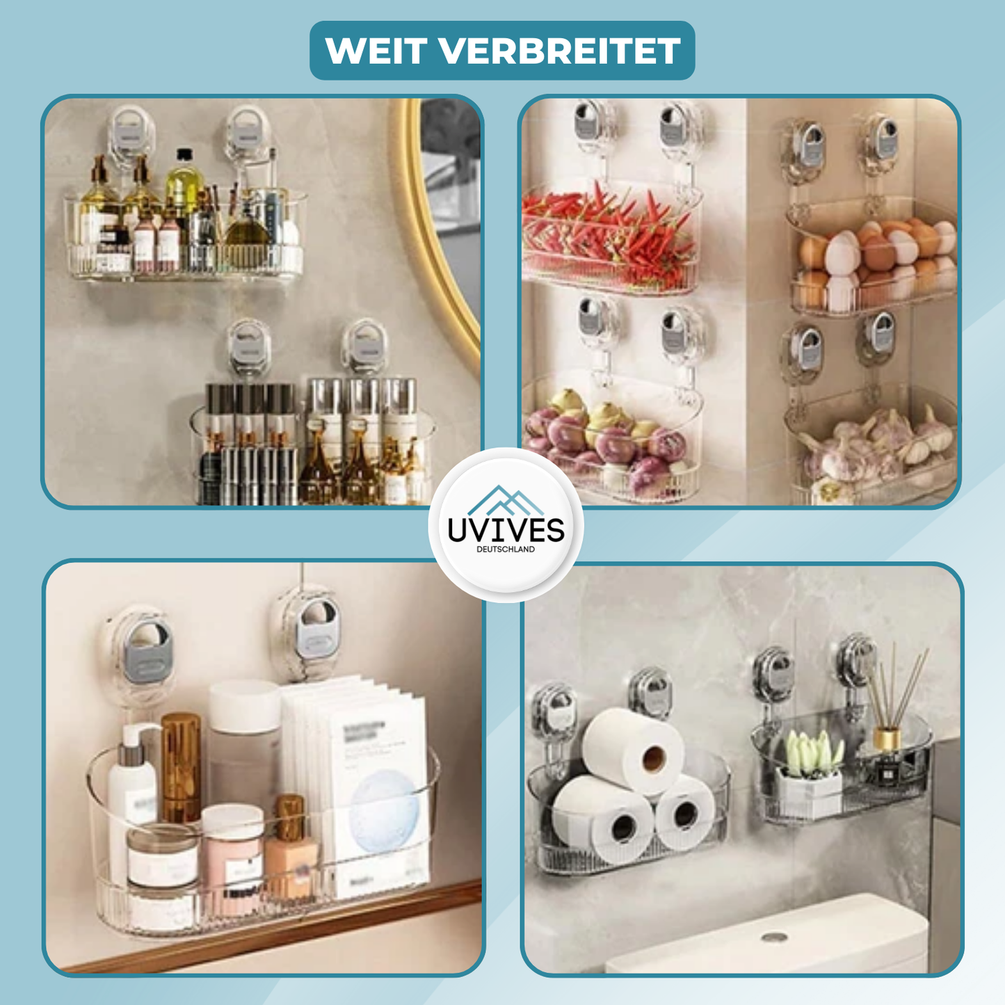 Frendorf | BathRack – Ordnung ohne Bohren & ohne Chaos!