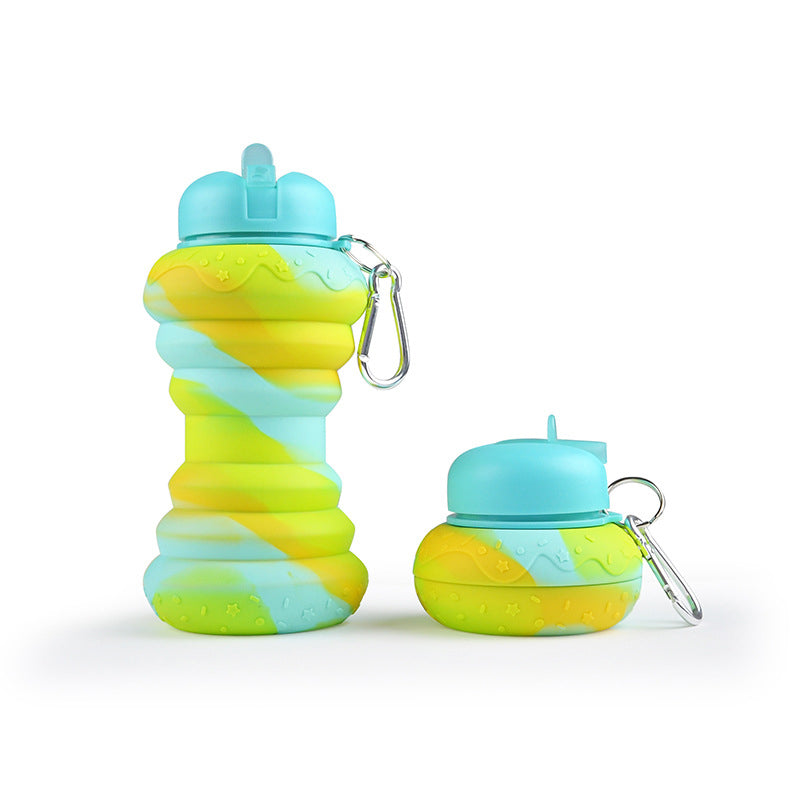 Frendorf | FlexiSip Faltbare Wasserflasche aus Silikon | BPA-frei & Auslaufsicher | Perfekt für Reisen & Sport