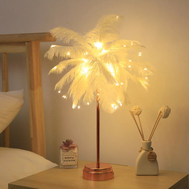 Kreative Baum feder tischlampe
