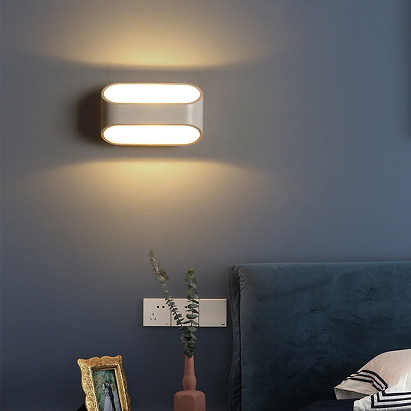 Nordic Einfach Rechteck Design LED Wand Sconce Lampe
