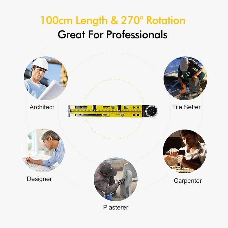 Frendorf | 3-in-1 Aluminiumlegierungs Wasserwaage Kompass Protractor