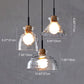 Frendorf | LumaCrystal Nordic Pendelleuchte | Klar geriffeltes Glas | 1-Licht | Skandinavisches Design | Deko für Zuhause