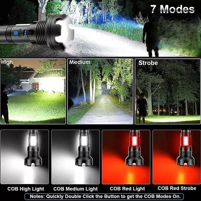 Frendorf | LED wiederaufladbare taktische Laser-Taschenlampe