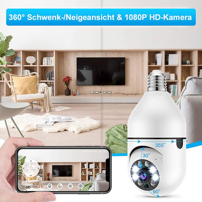 Frendorf | Intelligente drahtlose WiFi Vollfarbkamera mit Glühbirne