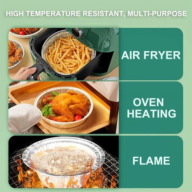 Frendorf | Wiederverwendbare Aluminiumfolie Air Fryer Einlagen