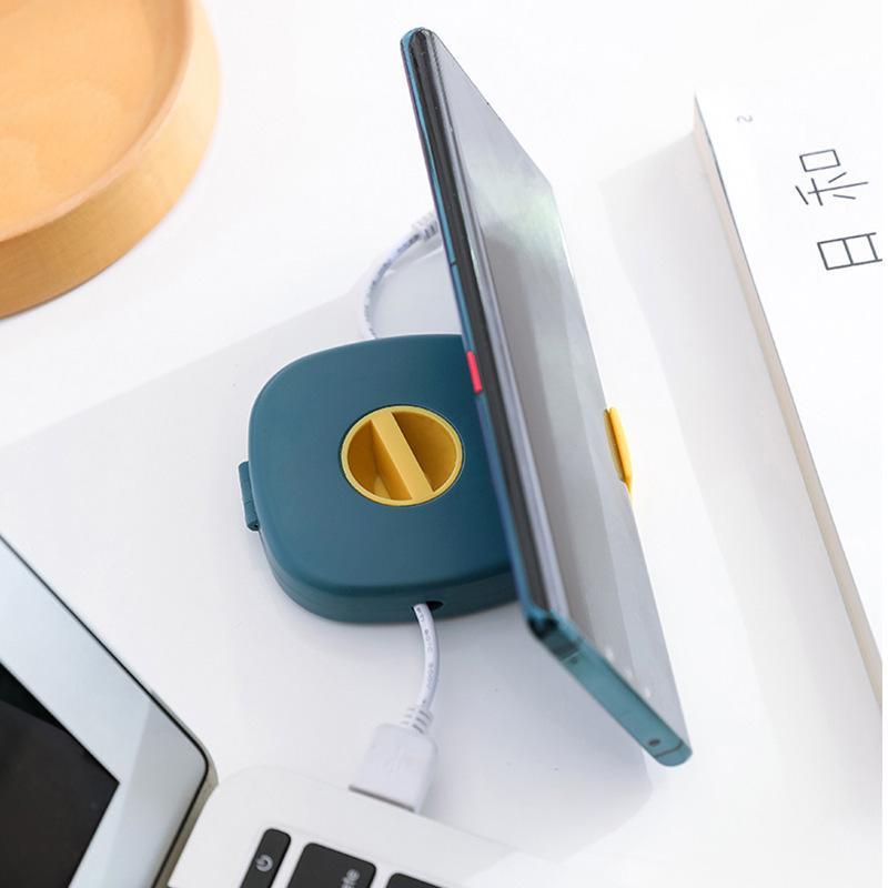 Frendorf | 2 in 1 Kabelaufwickler mit Telefonständer