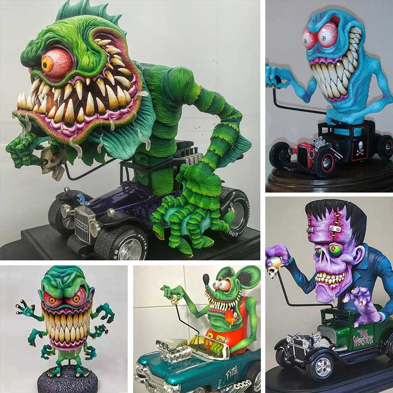 Frendorf | Wütende Große Mund Monster Statuen