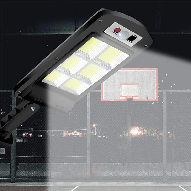 200W Außen-Solar-LED-Lampe mit Fernbedienung, Bewegungs- und Dämmerungssensor