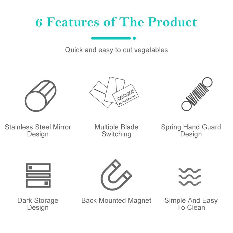 Frendorf | 3-in-1 Edelstahl Gemüseschneider