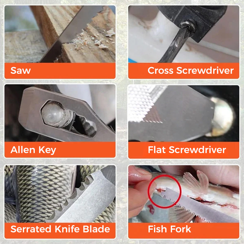 Frendorf | 16-in-1 tragbares multifunktionales Kriechhammer-Werkzeug