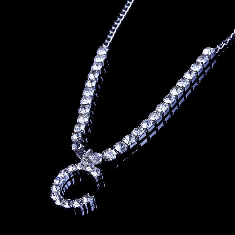 Frendorf | Rhinestone Buchstaben Fußkettchen