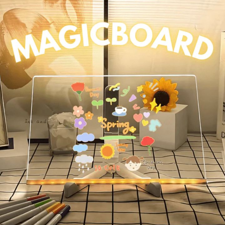 Frendorf |  MagicBoard – Acryl Schreibbrett mit Licht