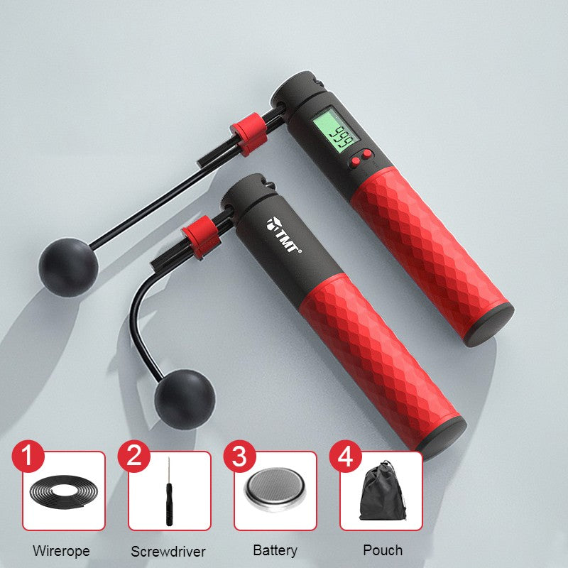 Frendorf | 2-in-1 Beschwerte Smart Digital Springseil mit Doppel-Seil-Konfiguration, für einfaches Ganzkörpertraining