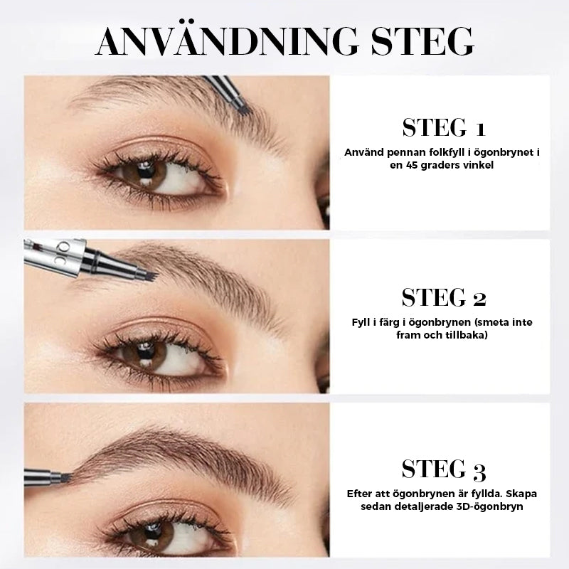 3D Wasserdichter Microblading Augenbrauenstift