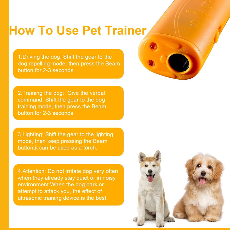 Frendorf | LED Ultraschall-Hundetrainer-Gerät