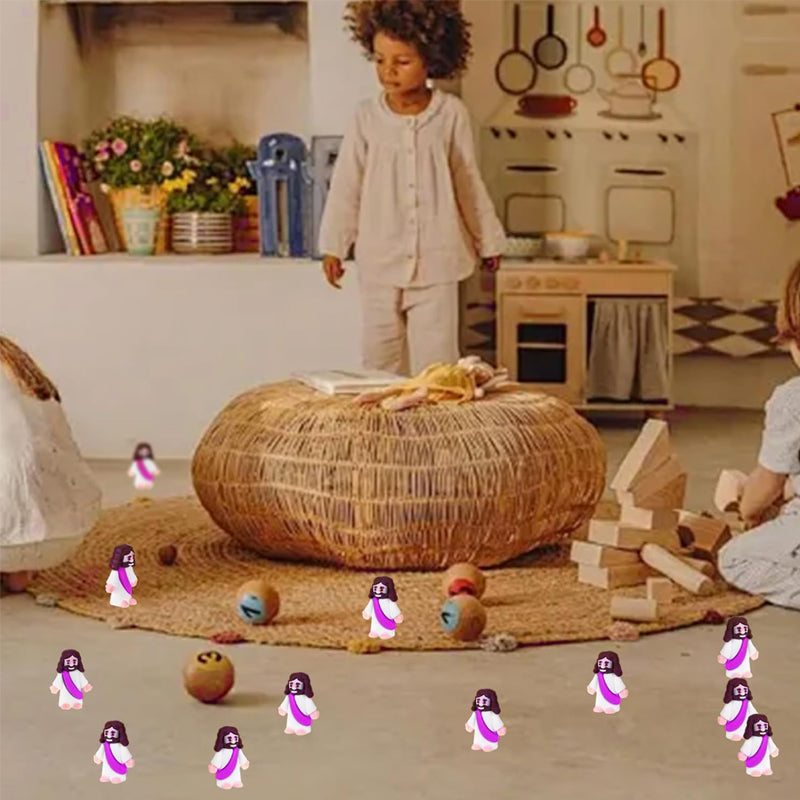 Frendorf | 24 Stück Mini-Jesus-Figuren für Osterdekorationen