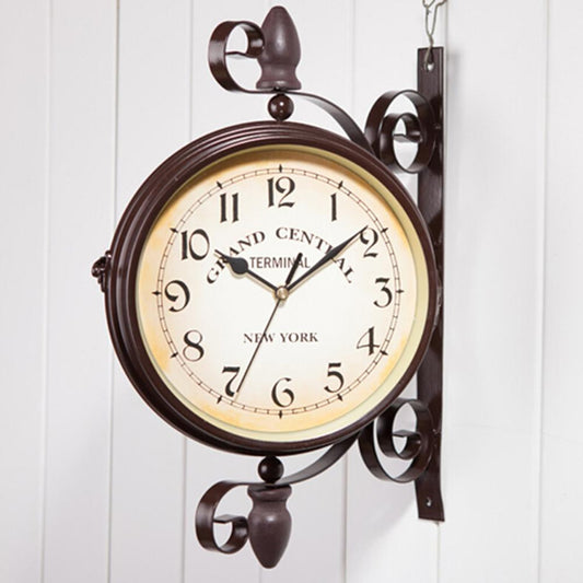 Frendorf | Retro Wanduhr – Klassisches New Yorker Stationsdesign