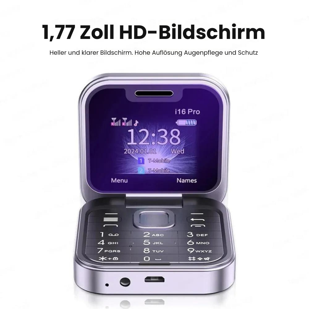 Frendorf | NanoFlip - 2024 Neues Mini-Flip-Handy