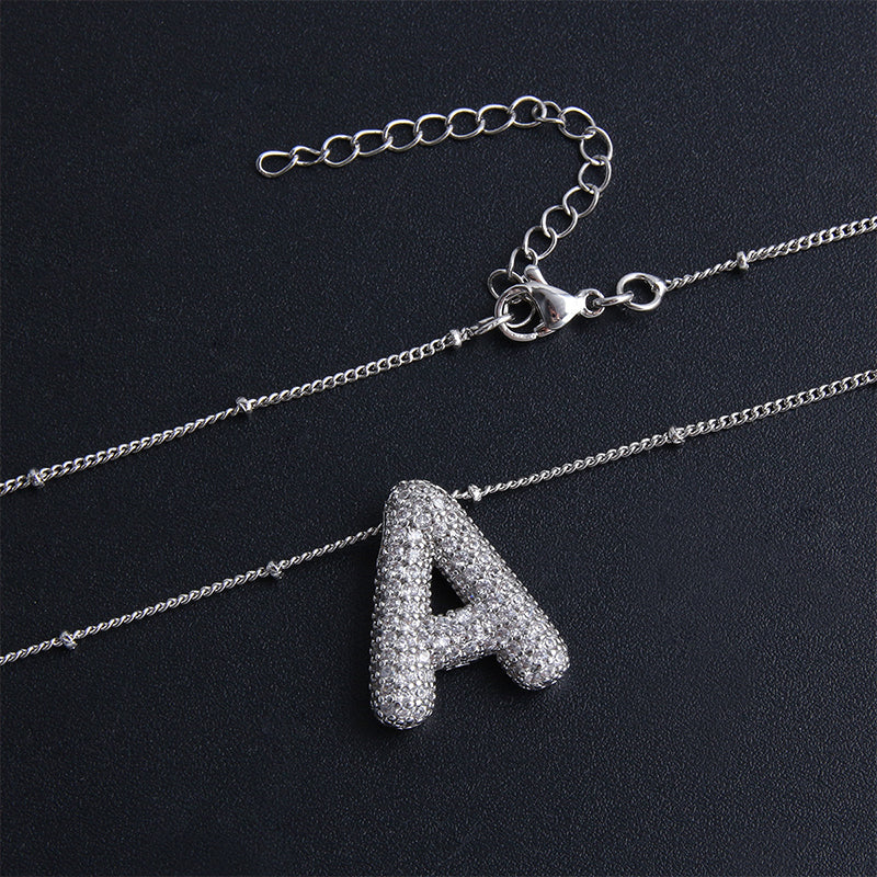 Frendorf | Alphabet-Diamant-Anhänger-Halskette